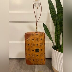 MCM Visetos wristlet clutch, COA included